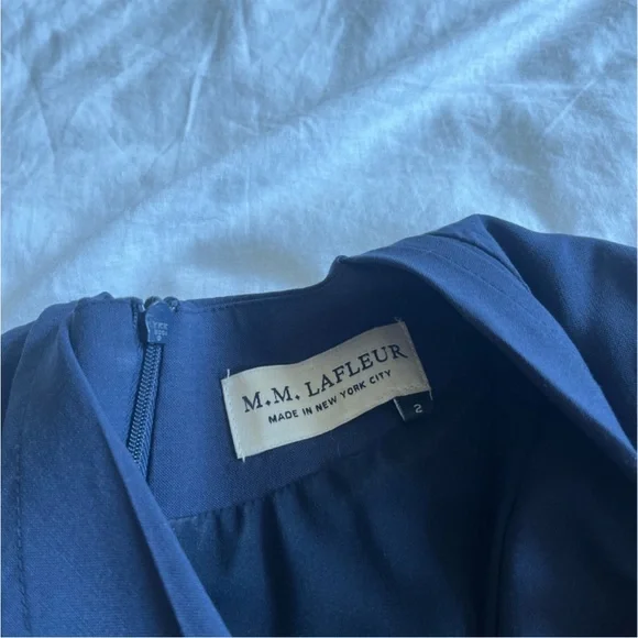 MM Lafleur Emma Dress Navy 2 - Picture 4 of 5